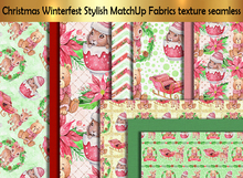 Christmas Winterfest Stylish MatchUp Fabrics texture seamless