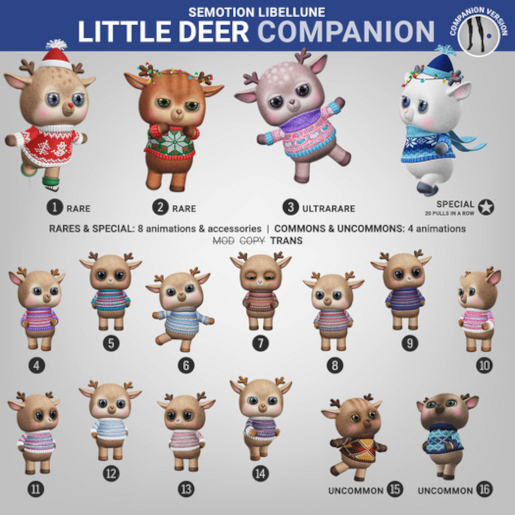SEmotion Libellune Little Deer Companion RARE 02