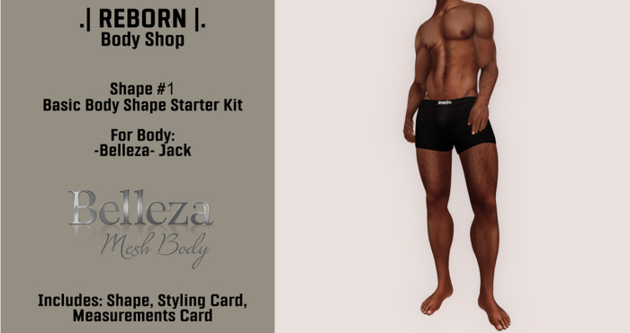 .| REBORN |. Body Shop - Basic Body Shape - Belleza Jake