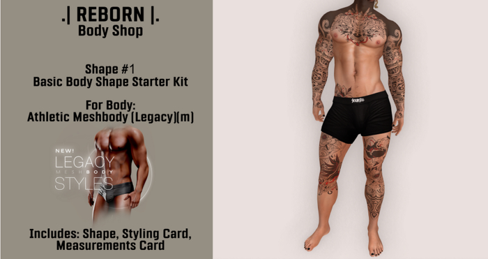 .| REBORN |. Body Shop - Basic Body Shape - Legacy Athletic