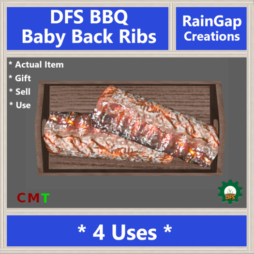 DFS BBQ Baby Back Ribs ACTUAL ITEM