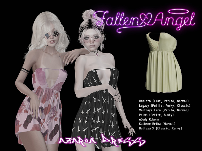 .:: Fallen Angel ::. Azaroa Dress - Yellow