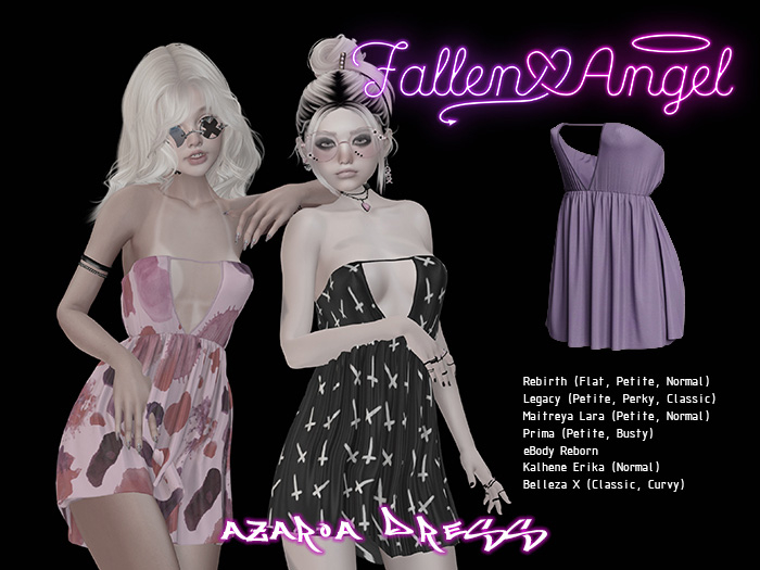 .:: Fallen Angel ::. Azaroa Dress - Purple