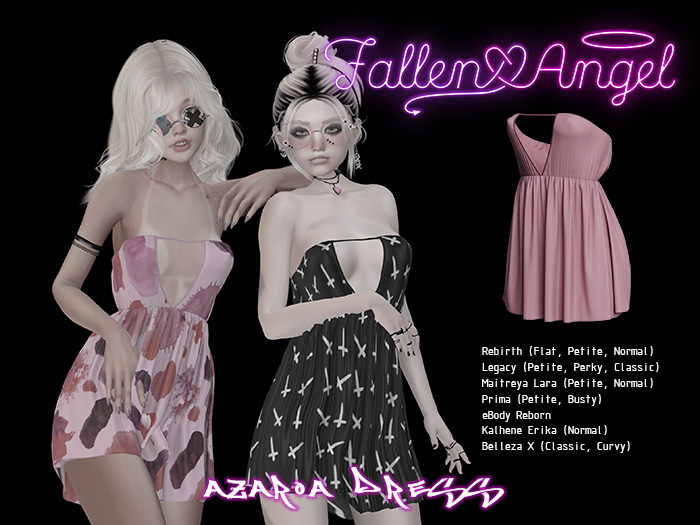 .:: Fallen Angel ::. Azaroa Dress - Blush