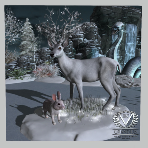 Winter Fantasy Deer Standing 