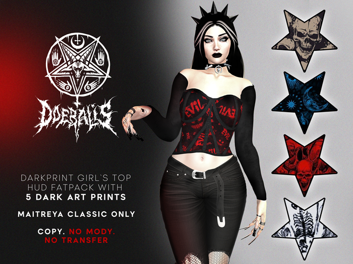 Top de niña Darkprint