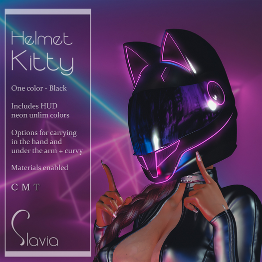 Slavia Helmet Kitty  BLACK