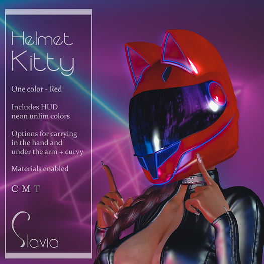 Slavia Helmet Kitty RED