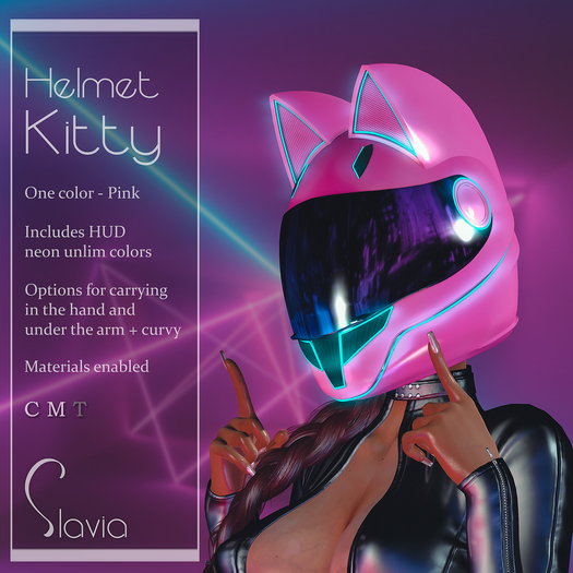 Slavia Helmet Kitty PINK