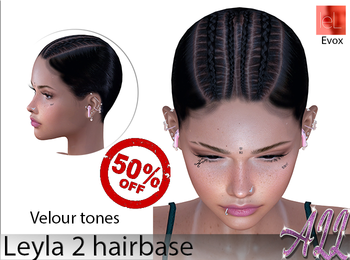 Hairbase Leyla 2 [All] Evox (Velour tons)