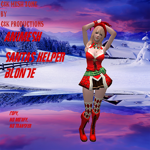 santas helper blonde