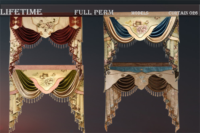 LIFETIME Full Perm Curtain Models 026
