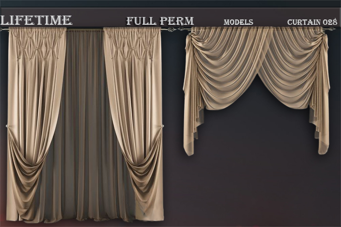 LIFETIME Full Perm Curtain Models 028