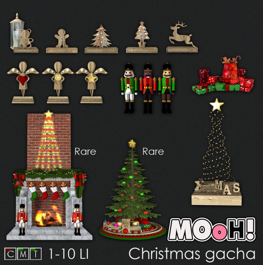 12. MOoH! Xmas tree with train 7LI RARE