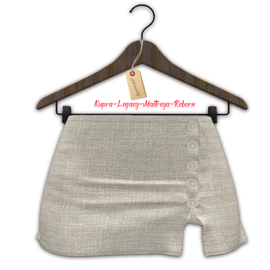 Jrendy Buttoned Skirt Beige