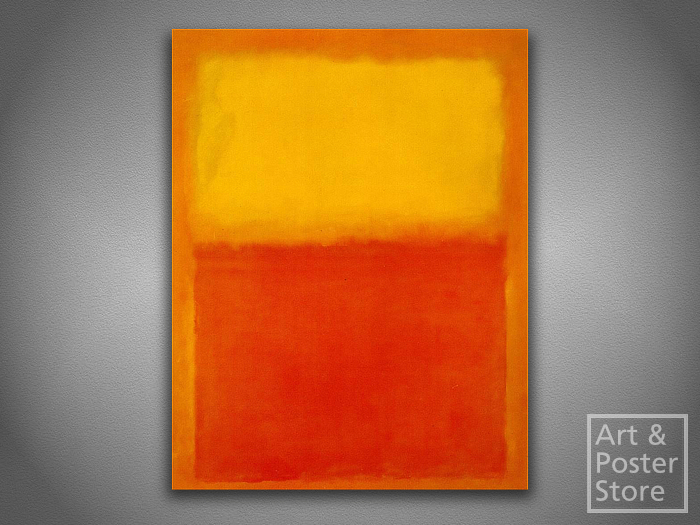 ORANGE AND YELLOW | Mark Rothko Abstract Painting | Canvas Wall Panel 
