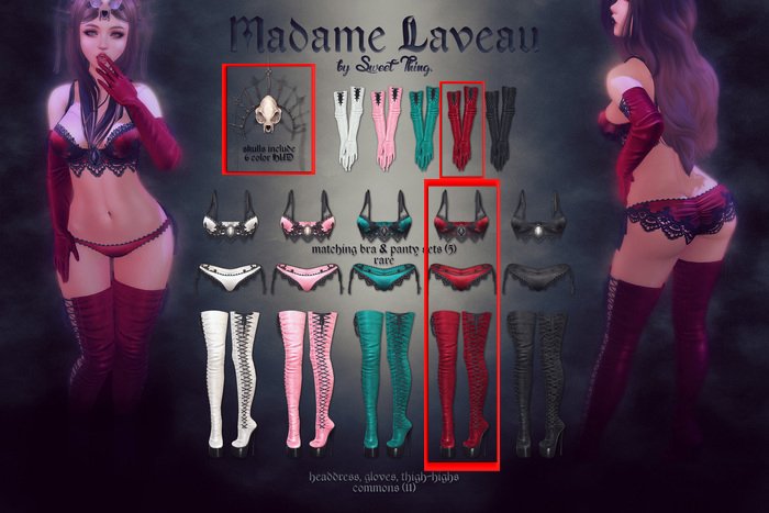 Sweet Thing. Madame Laveau - Full Set Scarlet (Maitreya)