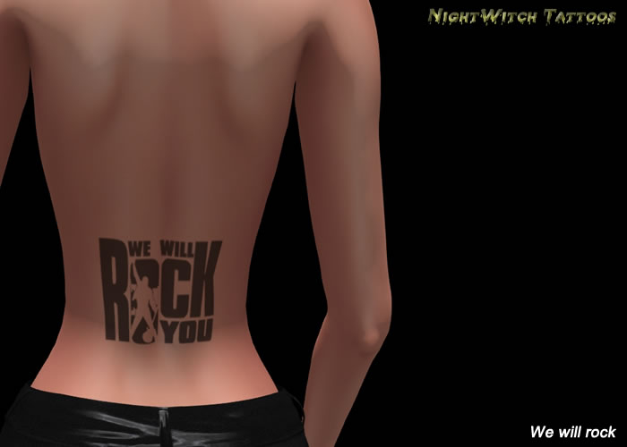 /N/ - We will rock tattoo - BOM