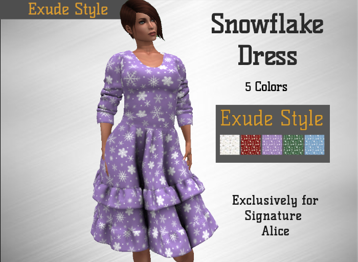 !! Exude Style !! Snowflake Dress for Signature Alice