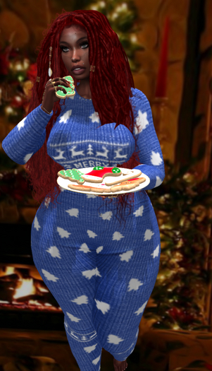 COZY CHRISTMAS PJ'S BLUE