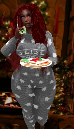 COZY CHRISTMAS PJ'S GREY