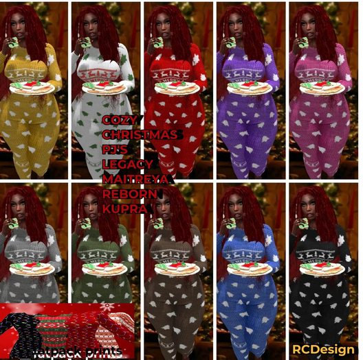COZY CHRISTMAS PJ'S MEGA PACK(14 PRINTS)