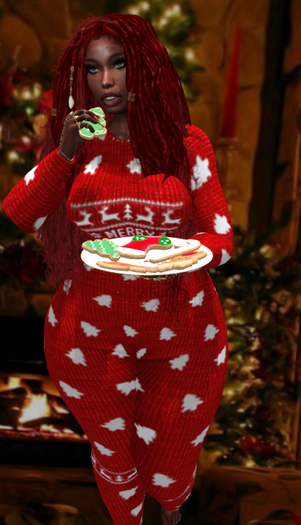 COZY CHRISTMAS PJ'S RED