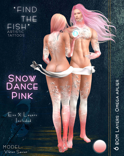 *Find the Fish* - Snow Dance - Pink 