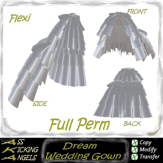 AKA Dream Wedding Gown Full Perm Prim Skirt