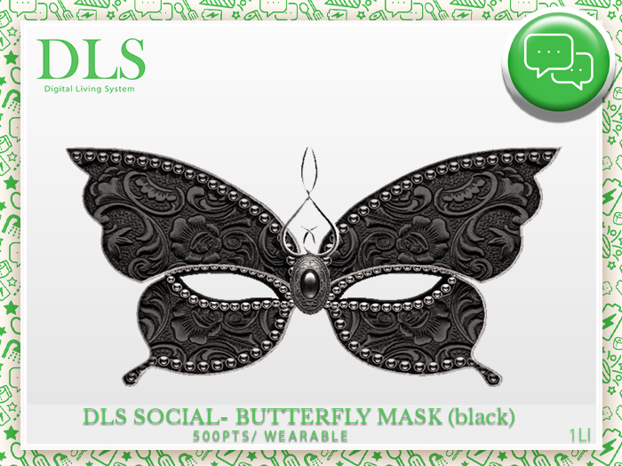 DLS Social 2.0 - Butterfly Mask (Black)