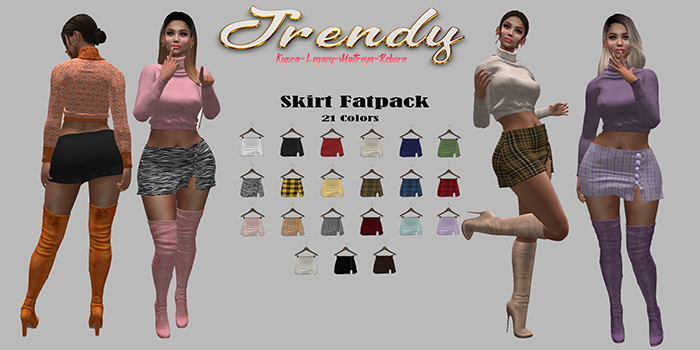 Jrendy Buttoned Skirt Fatpack