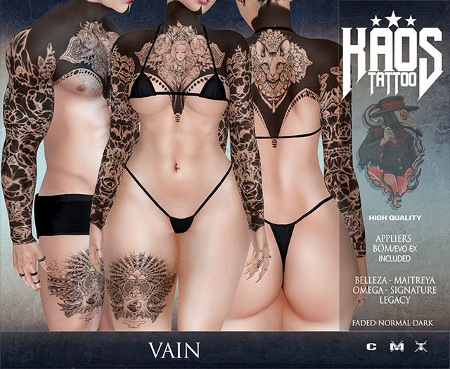 KAOS VAIN TATTOO ( FULL )
