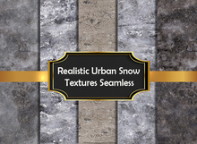 Realistic Urban Snow Textures Seamless C