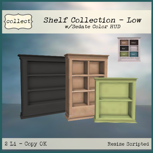 Shelving Collection -Low - Sedate Colors { collect }