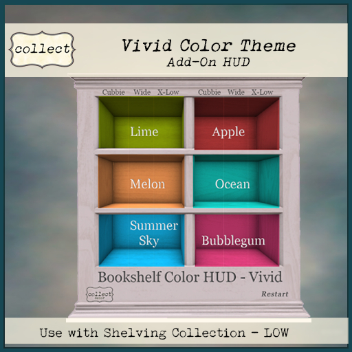 Shelving Collection- Add-On HUD-Lows Vivid { collect }
