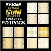 *6KW* FULL PERM Seamless Gold Wallpaper Textures FATPACK