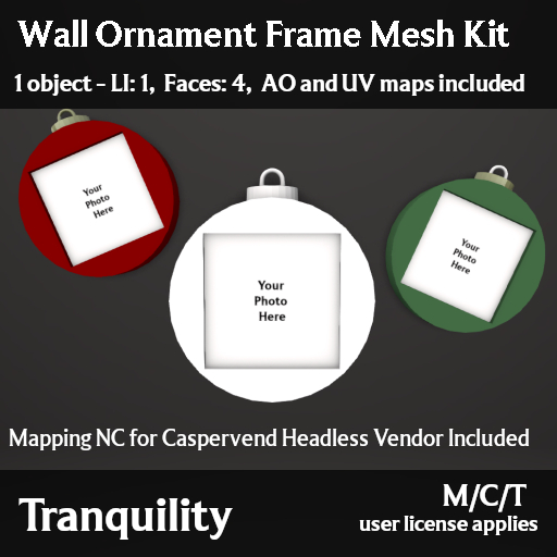 Tranquility - Wall Ornament Frame Mesh Kit