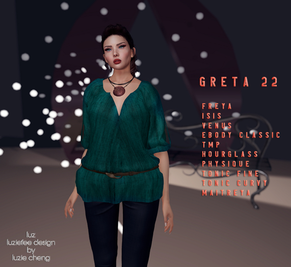 LUZ - Greta 22 teal - box