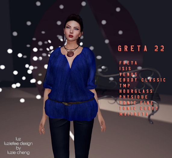 LUZ - Greta 22 royal blue - box