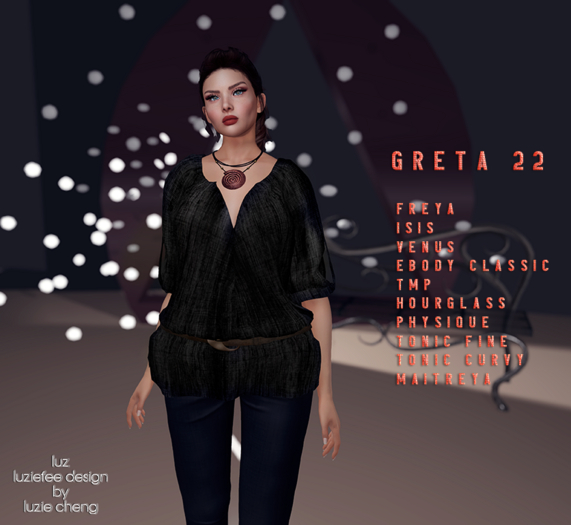 LUZ - Greta 22 black - box