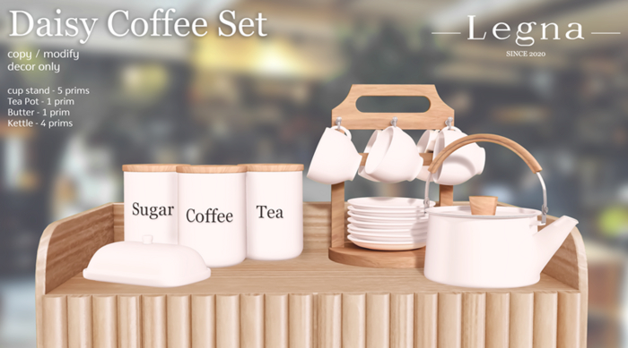 - Legna - Daisy Coffee Set