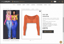 .miss chelsea. Tifi Top Orange