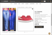 .miss chelsea. Tifi Trainers Red
