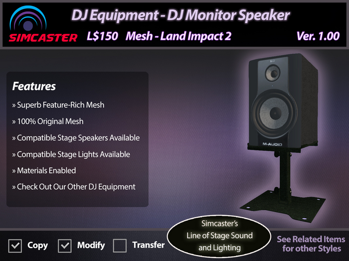 DJ Monitor Speaker & Stand
