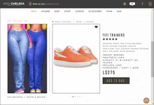 .miss chelsea. Tifi Trainers Orange
