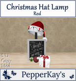 [PK] Christmas Lamp - Red (BOXED)