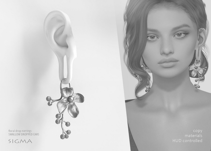 SIGMA Floral drop earrings DEMO 