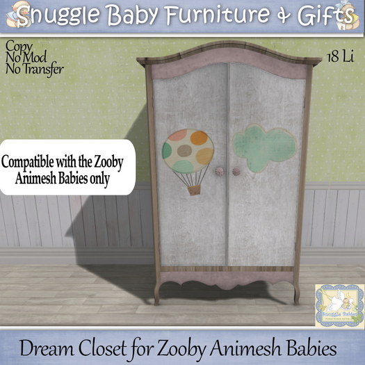 Dream Closet for Zooby Animesh Babies Boxed