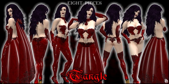 Dare Designs: Tangle - red