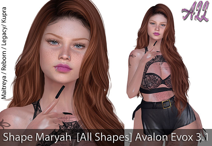 Shape Maryah  [All Shapes] LeLUTKA Avalon Head 3.1 Evox